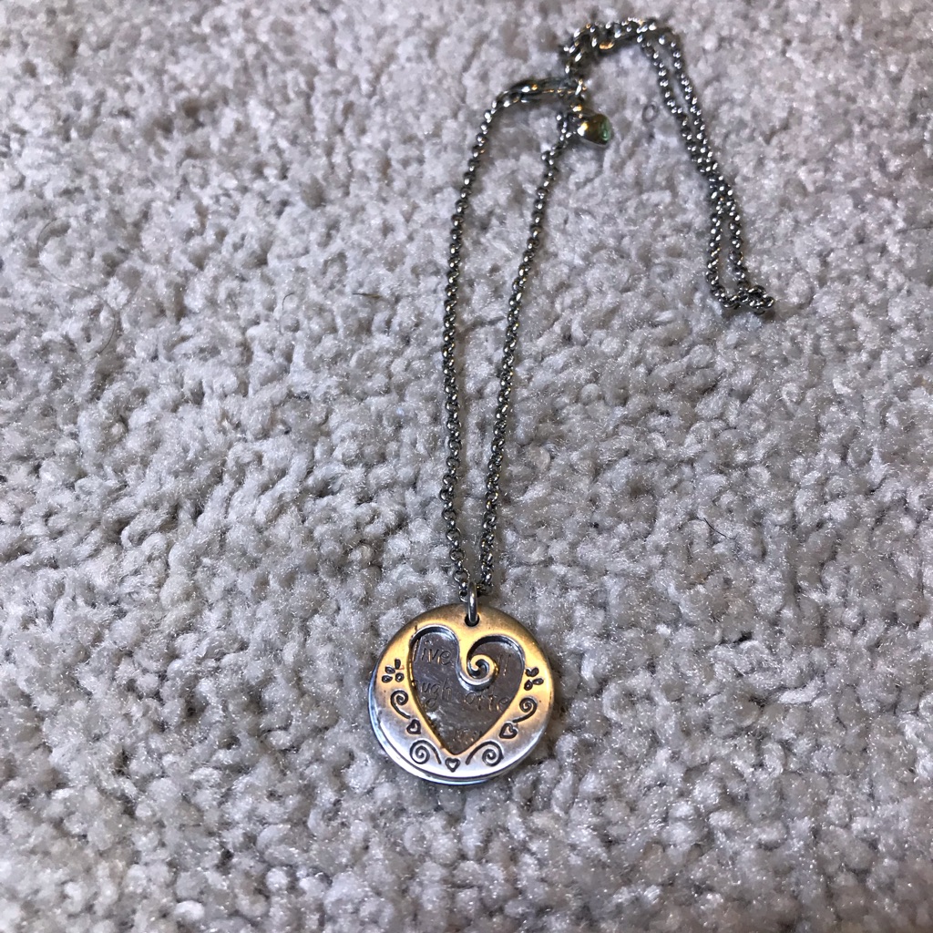 Silver Necklace W/ Charm